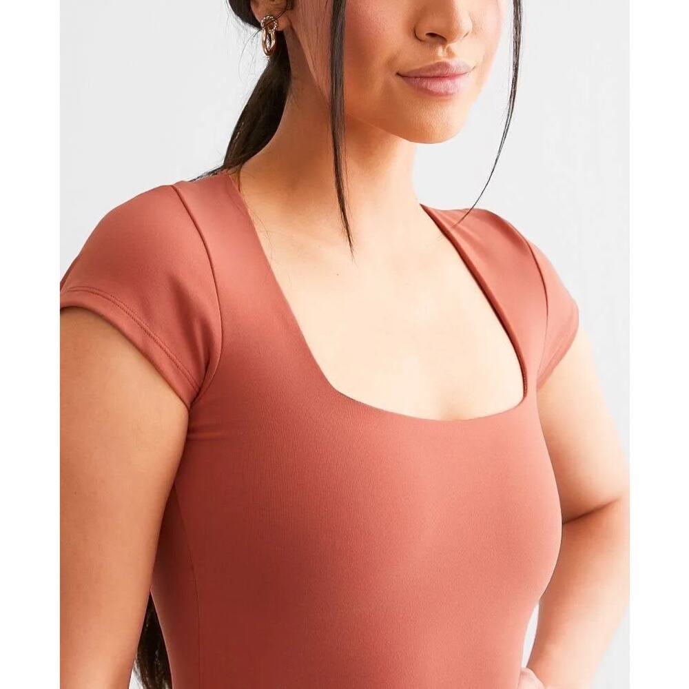 Intimately Free People Brown Mesh Lined Bodysuit M - Picture 3 of 10